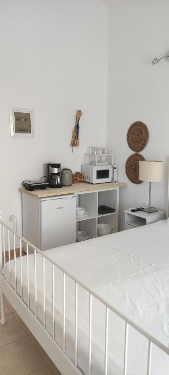 Kuchyň nebo kuchyňský kout v ubytování Neaktion Apartments