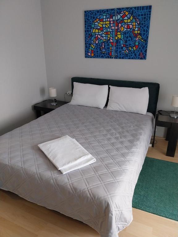 Postel nebo postele na pokoji v ubytování Apartments Tatjana
