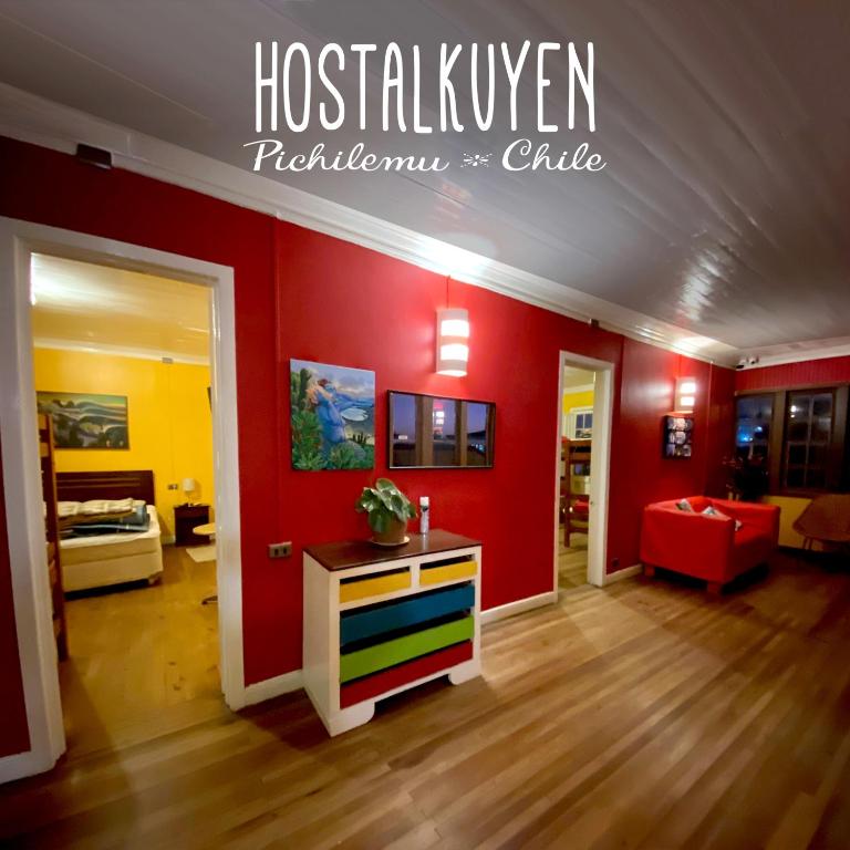 TV o dispositivi per l'intrattenimento presso Hostal Kuyen