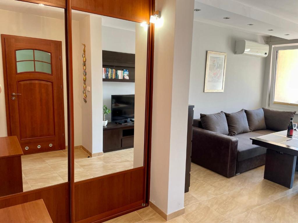 Posezení v ubytování Komfortowy Apartament w Blue Mare