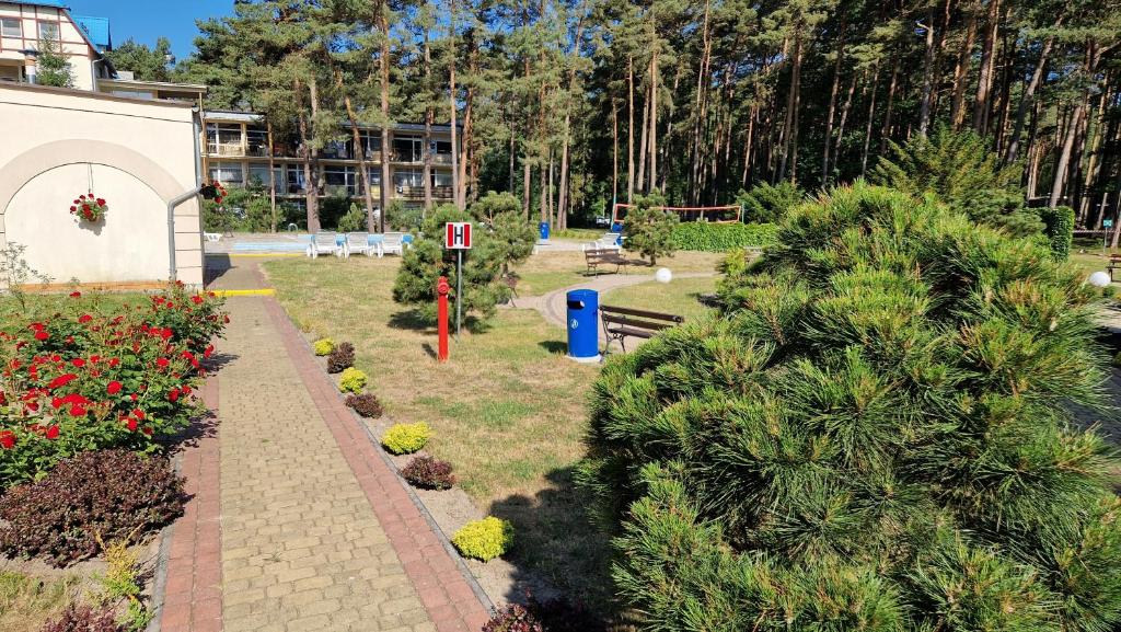 Zahrada ubytování Komfortowy Apartament w Blue Mare