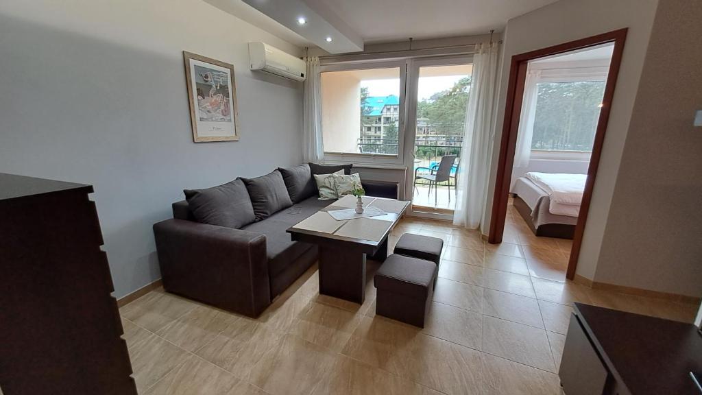 Posezení v ubytování Komfortowy Apartament w Blue Mare