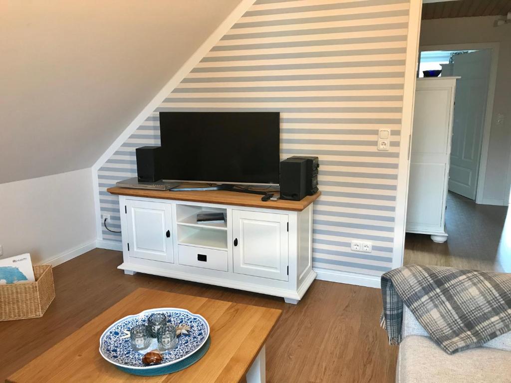 TV a/nebo společenská místnost v ubytování Inselferien Micheel