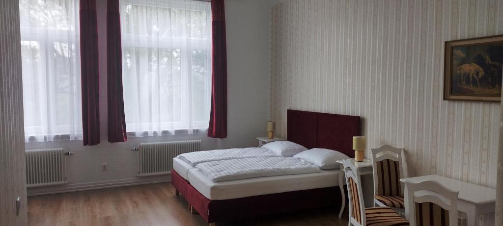 Postel nebo postele na pokoji v ubytování Liahof
