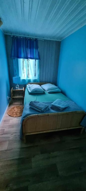 Postel nebo postele na pokoji v ubytování Lygnareds Camping