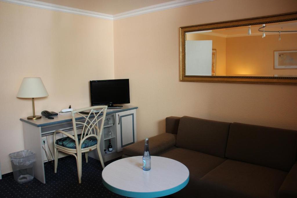 TV a/nebo společenská místnost v ubytování Hotel Nordic