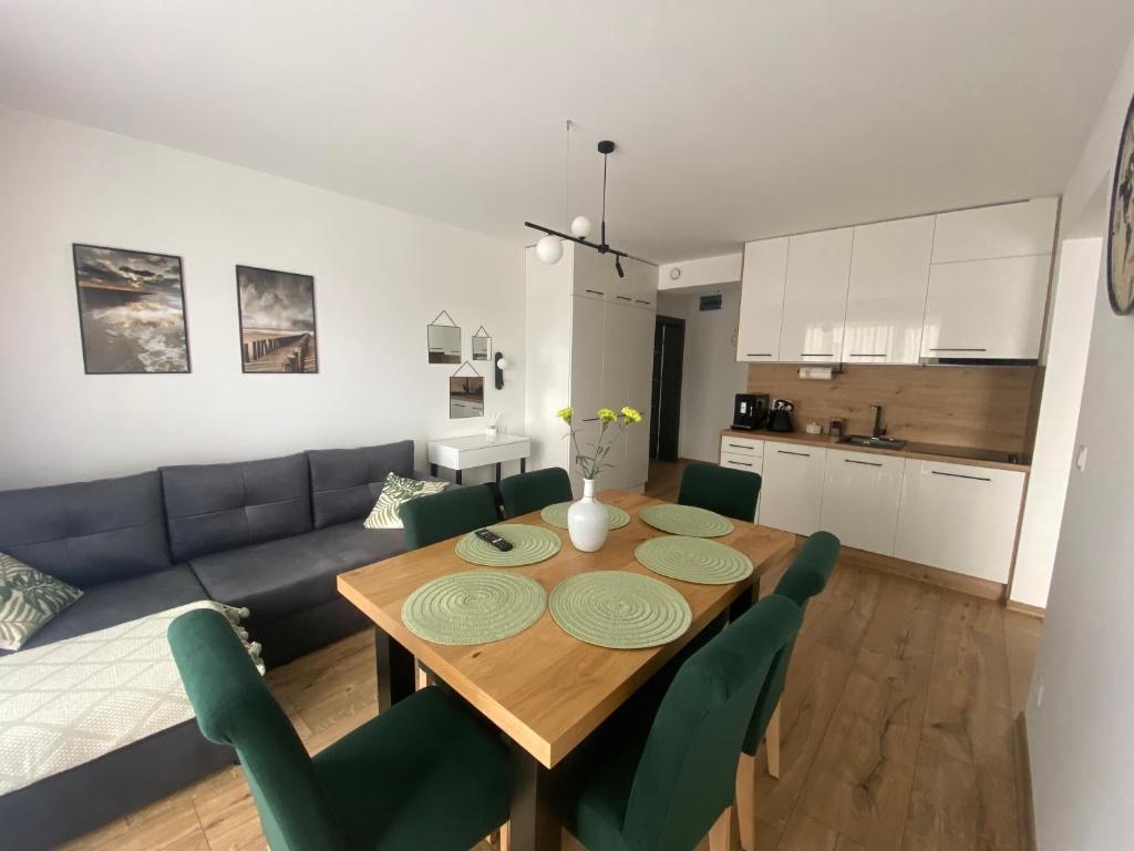 Kuchyň nebo kuchyňský kout v ubytování SOLEK Apartamenty i pokoje gościnne