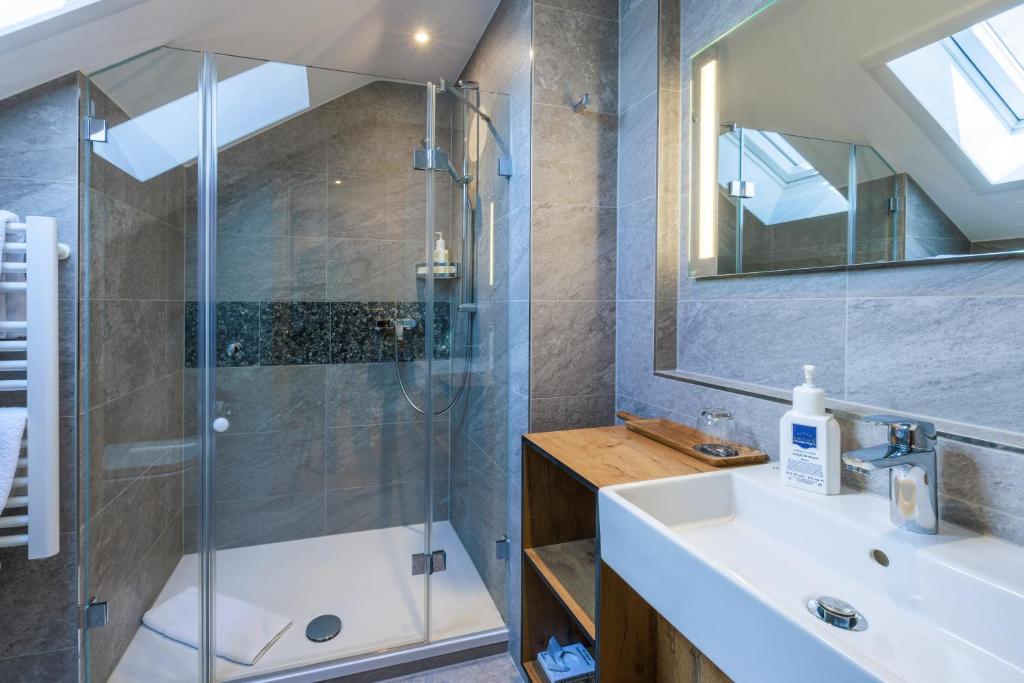 Koupelna v ubytování Hotel zur Post