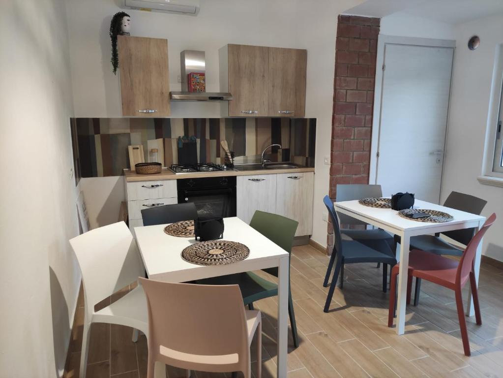 Kuchyň nebo kuchyňský kout v ubytování Tanufé Casa Vacanze