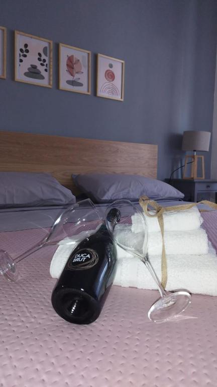 Postel nebo postele na pokoji v ubytování Tanufé Casa Vacanze