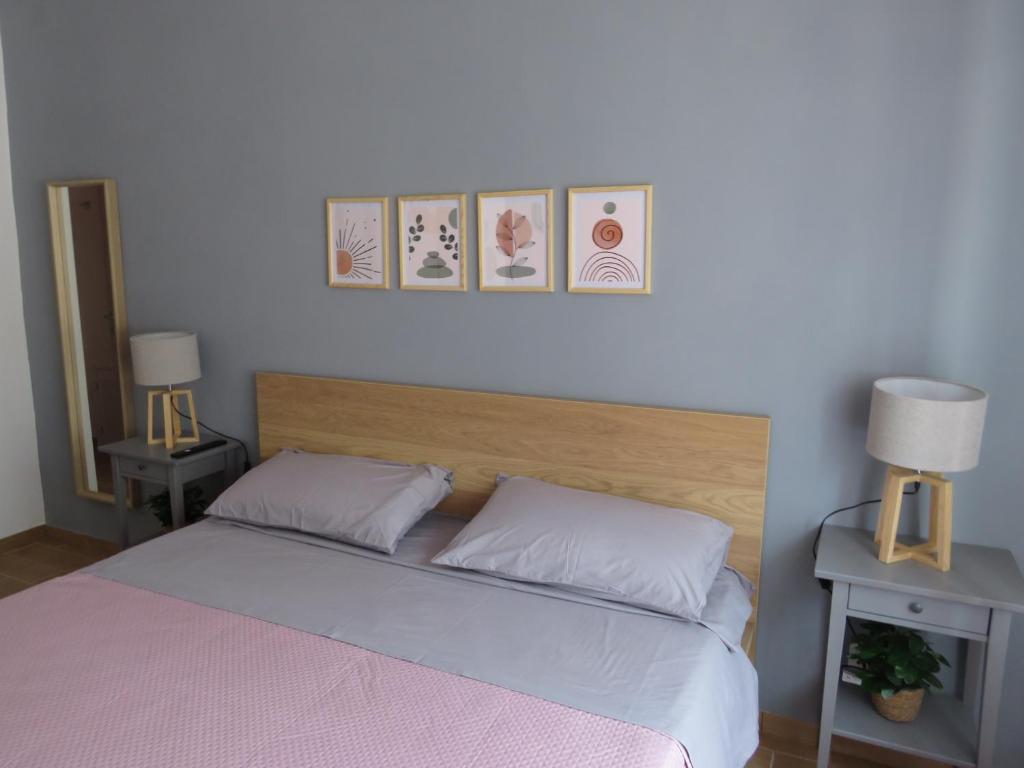 Postel nebo postele na pokoji v ubytování Tanufé Casa Vacanze