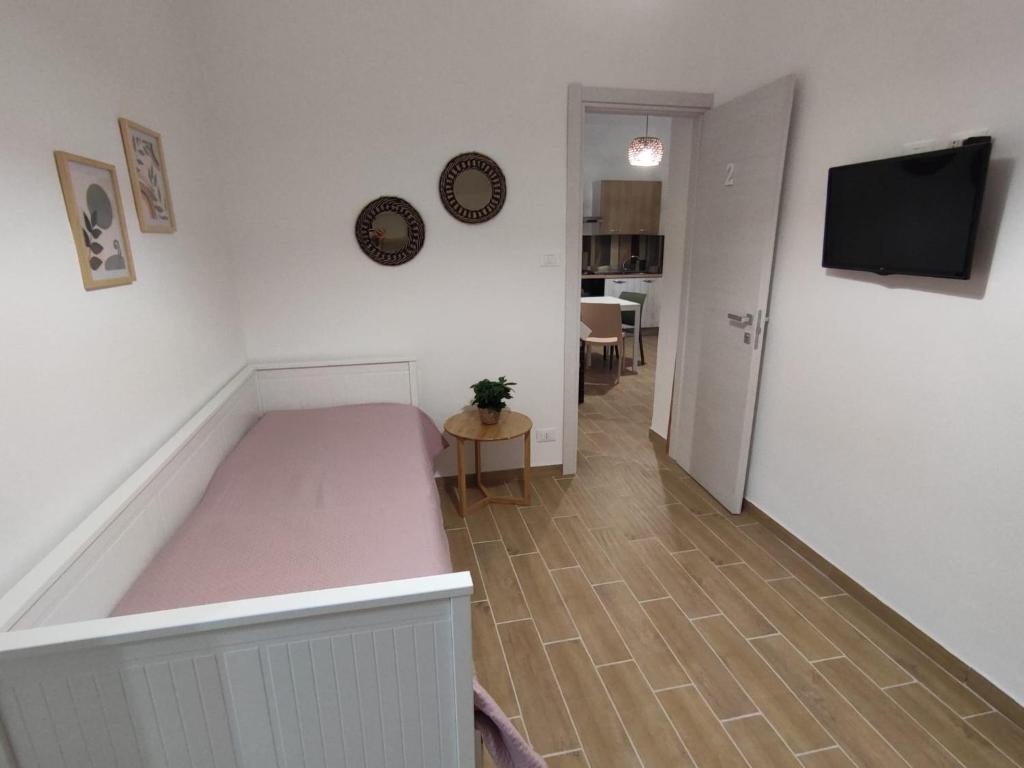 TV a/nebo společenská místnost v ubytování Tanufé Casa Vacanze