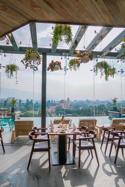 Balkón nebo terasa v ubytování Hotel Barahi Kathmandu