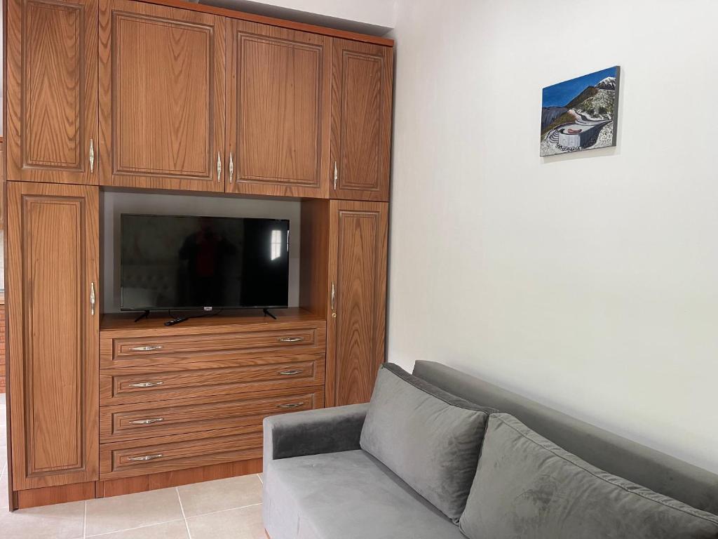 TV a/nebo společenská místnost v ubytování Hibroj Guesthouse
