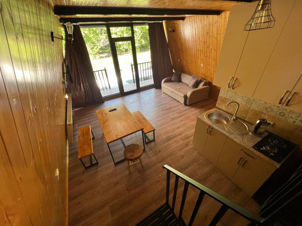 Istumisnurk majutusasutuses Diamond Cottages