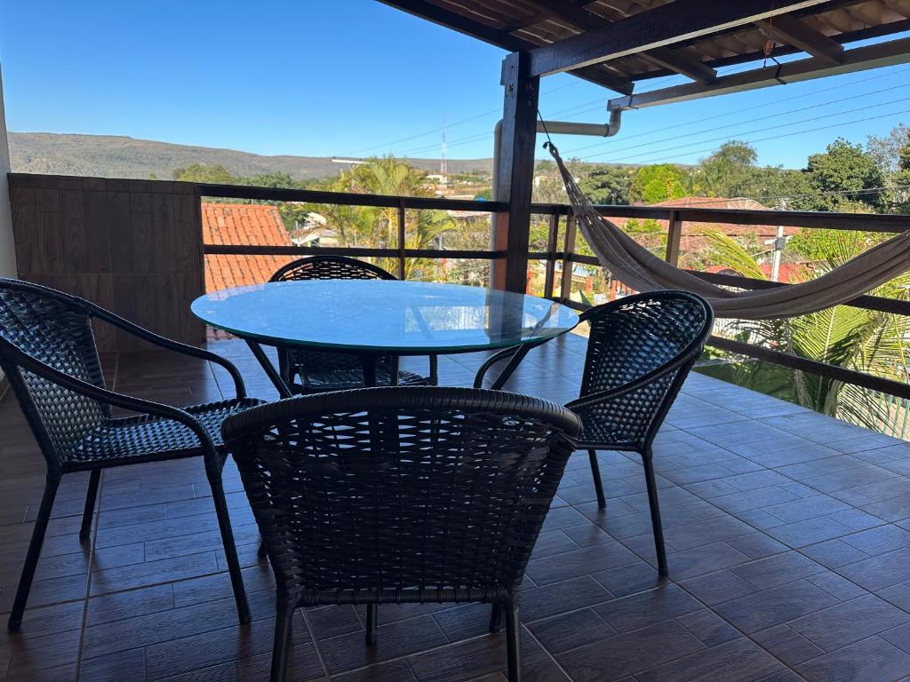 Balkón nebo terasa v ubytování Flats Paraíso Dos Ipês