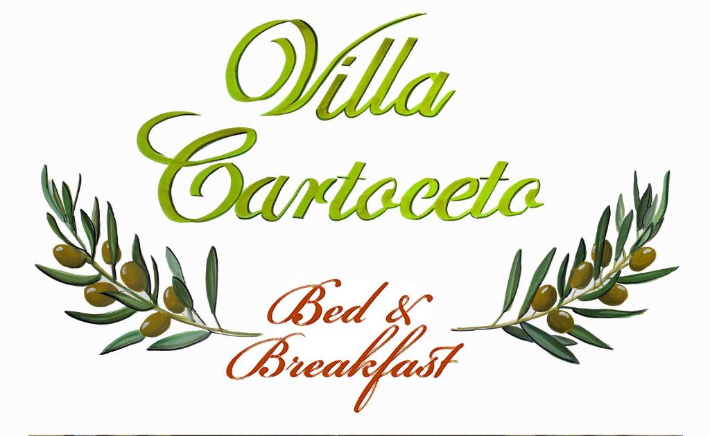a sign for a restaurant with a wreath of olive branches and the words al at Villa Cartoceto in Cartoceto