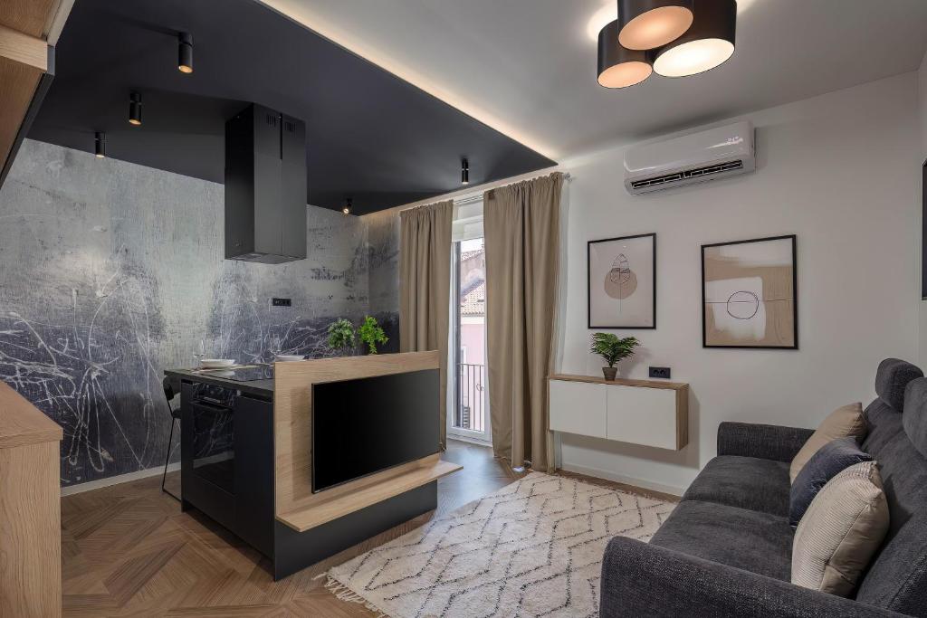 Posezení v ubytování LUXURY APARTMENTS POD KAŠTELOM