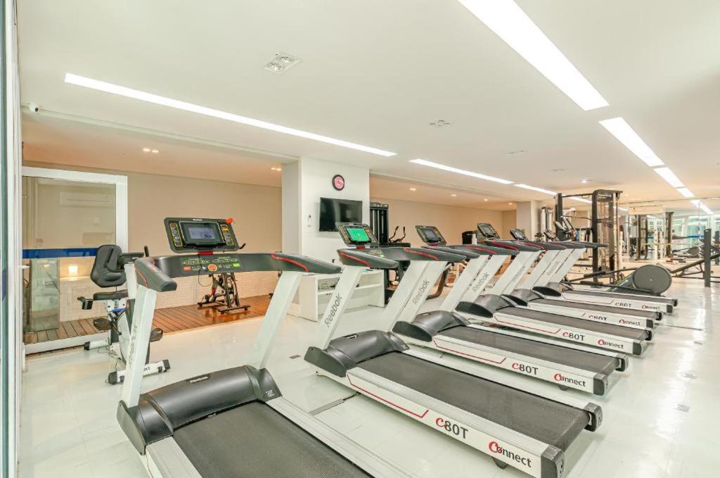 Fitness centrum a/nebo fitness zařízení v ubytování Studio LifeSpace Batel Curitiba