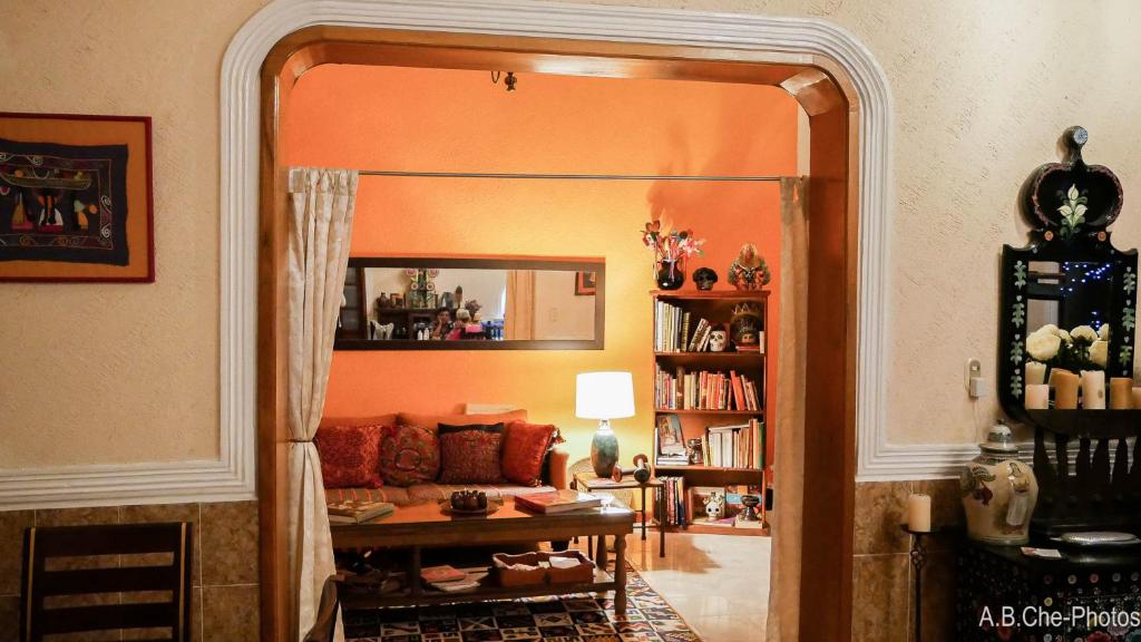 Knihovna v bed and breakfast