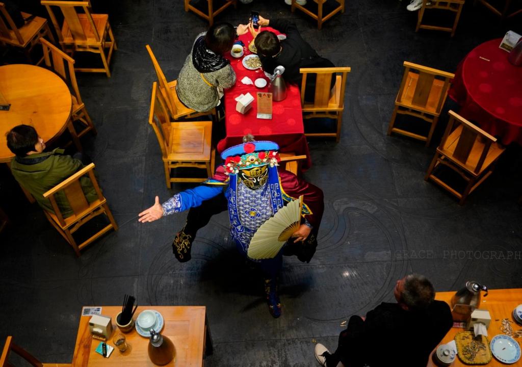 an overhead view of a group of people in a restaurant at Crowne Plaza Chengdu City Center by IHG in Chengdu