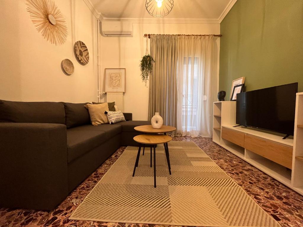 Χώρος καθιστικού στο Andromachi House By Greece Apartment