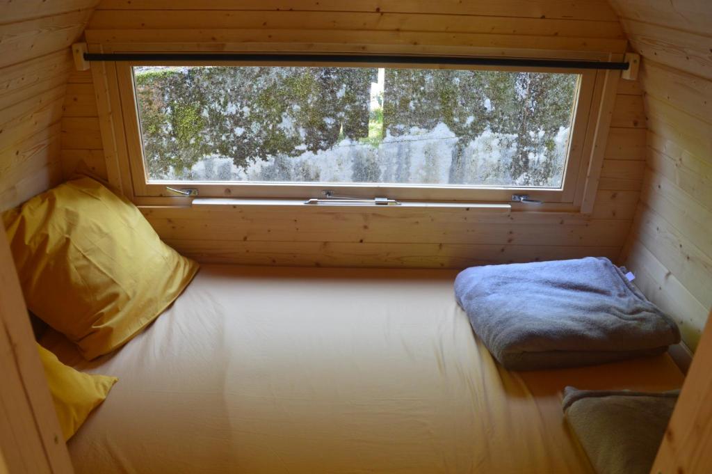 Postel nebo postele na pokoji v ubytování Camping Chon du Tarn
