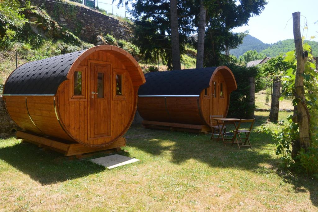 Zahrada ubytování Camping Chon du Tarn