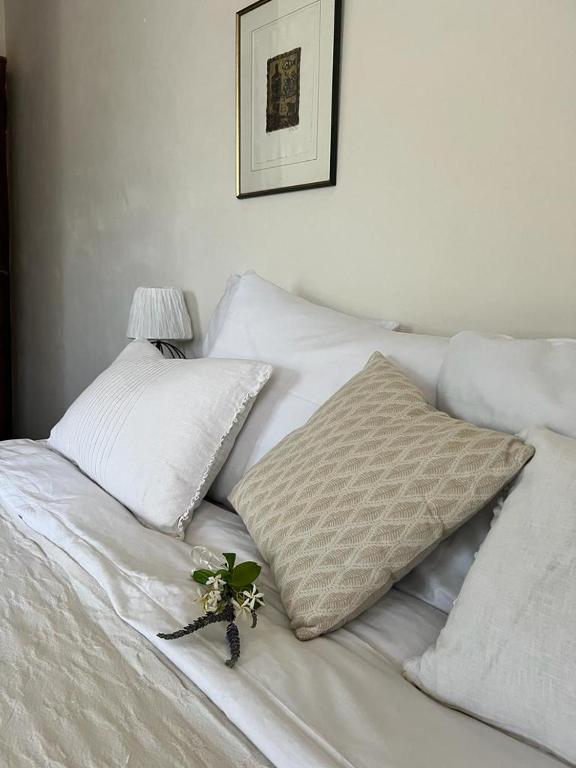 Postelja oz. postelje v sobi nastanitve Domaine GEODORA, Parfumeur en Provence