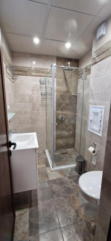 Koupelna v ubytování Luxury Apartments Ekaterina