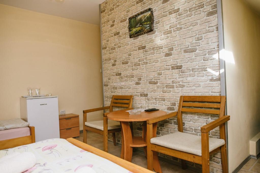 Postel nebo postele na pokoji v ubytování Sobe Tatjana
