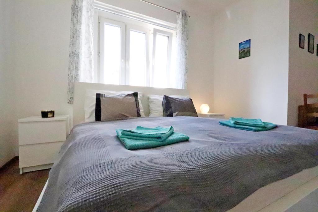 Postel nebo postele na pokoji v ubytování City Center Apartments - Moderna Brno Římské náměstí V