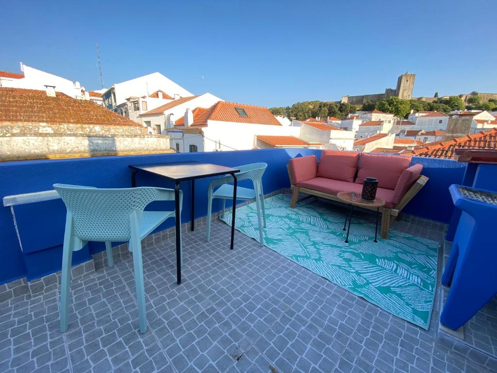 Posezení v ubytování Palmela Downtown Terrace