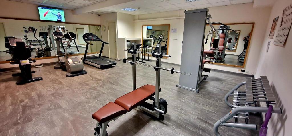 Fitness centrum a/nebo fitness zařízení v ubytování Hotel Laurin