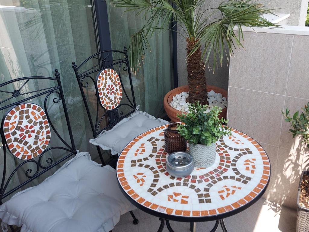 Balkón nebo terasa v ubytování Vazov Apartment