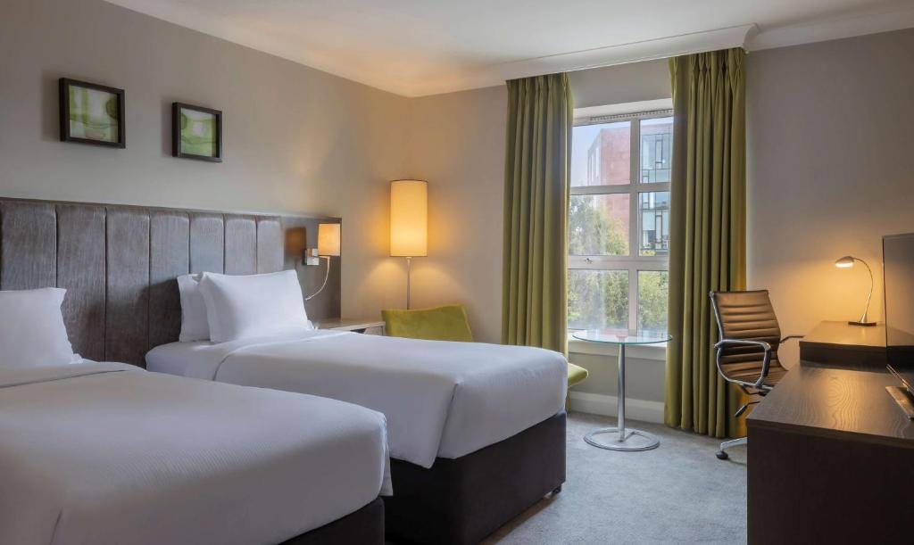 Voodi või voodid majutusasutuse Hilton Dublin toas