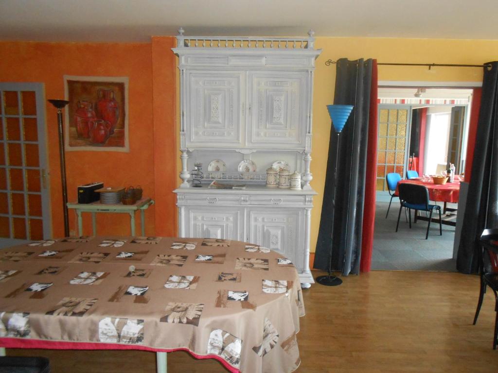 Postel nebo postele na pokoji v ubytování Le Logis du Pré Braheux
