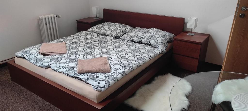 Postel nebo postele na pokoji v ubytování U Certa