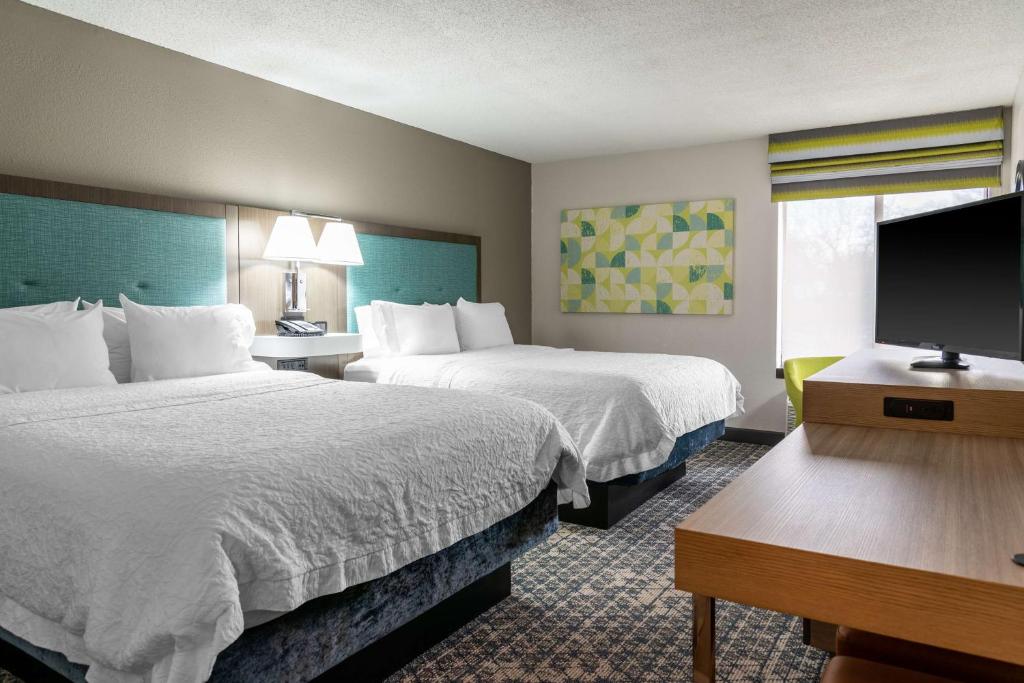 Hampton Inn Kansas City-Lee's Summit - Kamer Met Twee Queensize Bedden - Niet -roken