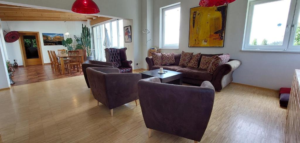 Posezení v ubytování Villa Stressless