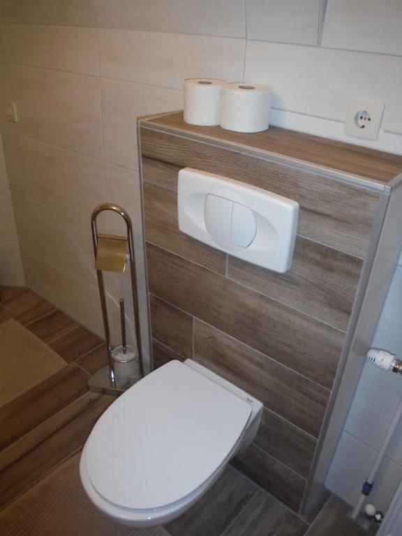 Koupelna v ubytování Ferienwohnung Weberlenz