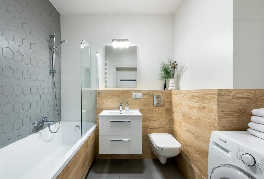 Kúpeľňa v ubytovaní apartamenty-wroc Atal Towers