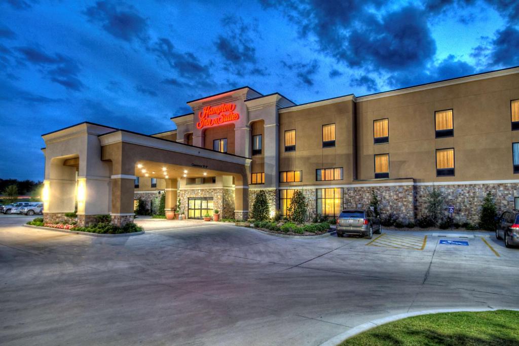 a rendering of a hotel with a parking lot at Hampton Inn and Suites Ada in Ada