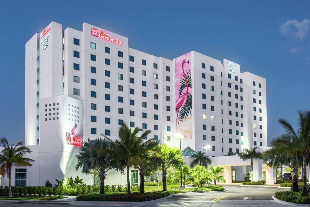 a rendering of the mgm hotel at Hilton Garden Inn Miami Dolphin Mall in Miami