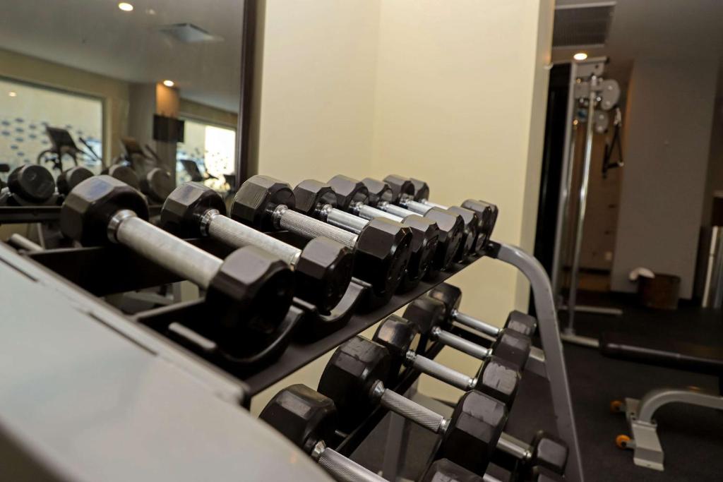 Fitness centrum a/nebo fitness zařízení v ubytování Hampton Inn by Hilton Irapuato