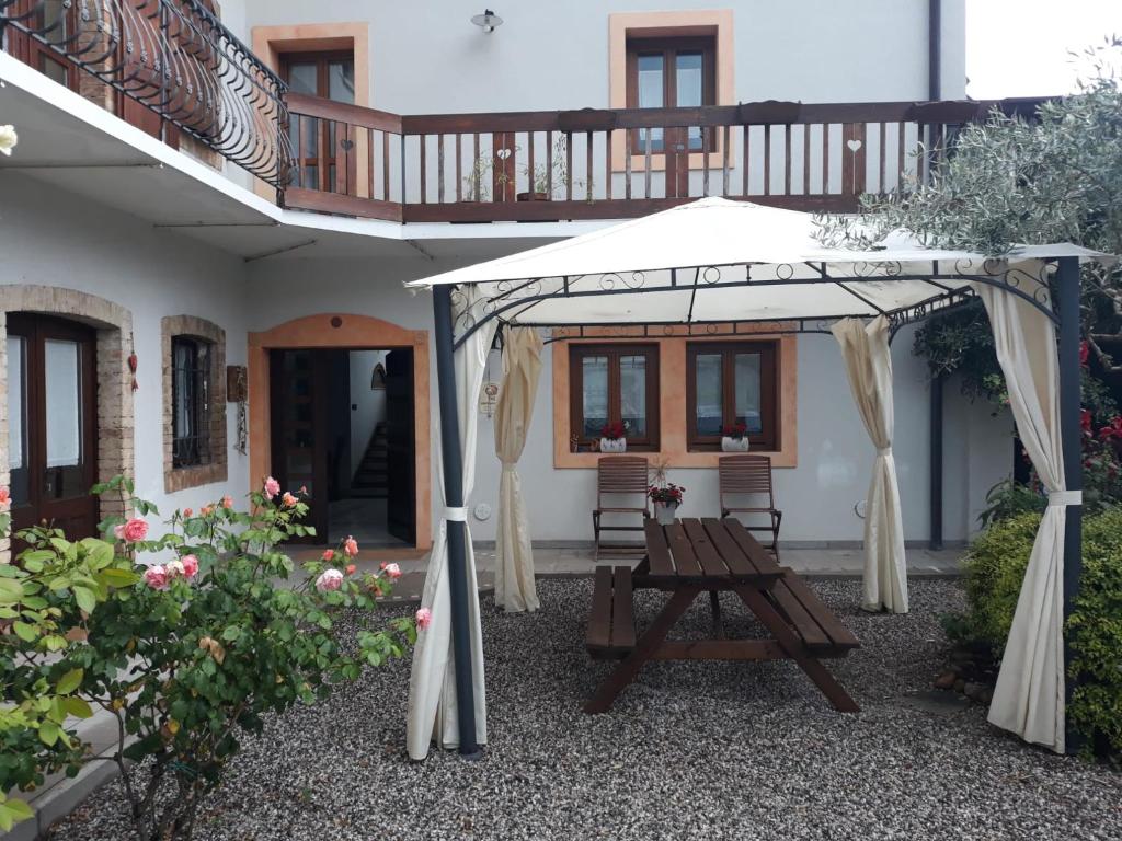 Balkón nebo terasa v ubytování Corte dei Molini