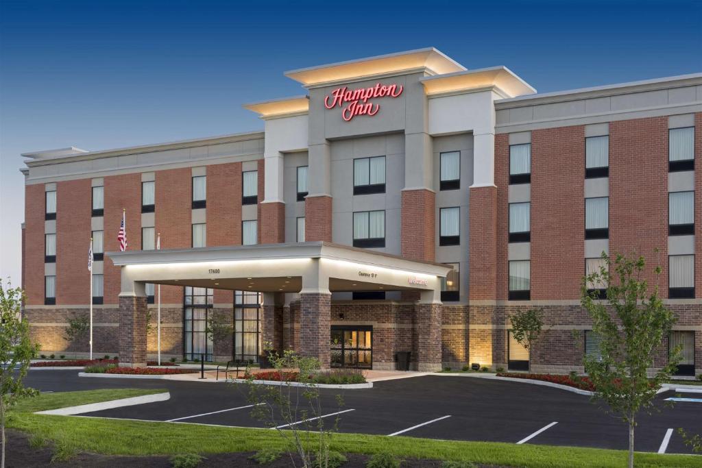 a rendering of the entrance to a hotel at Hampton Inn Westfield Indianapolis in Westfield