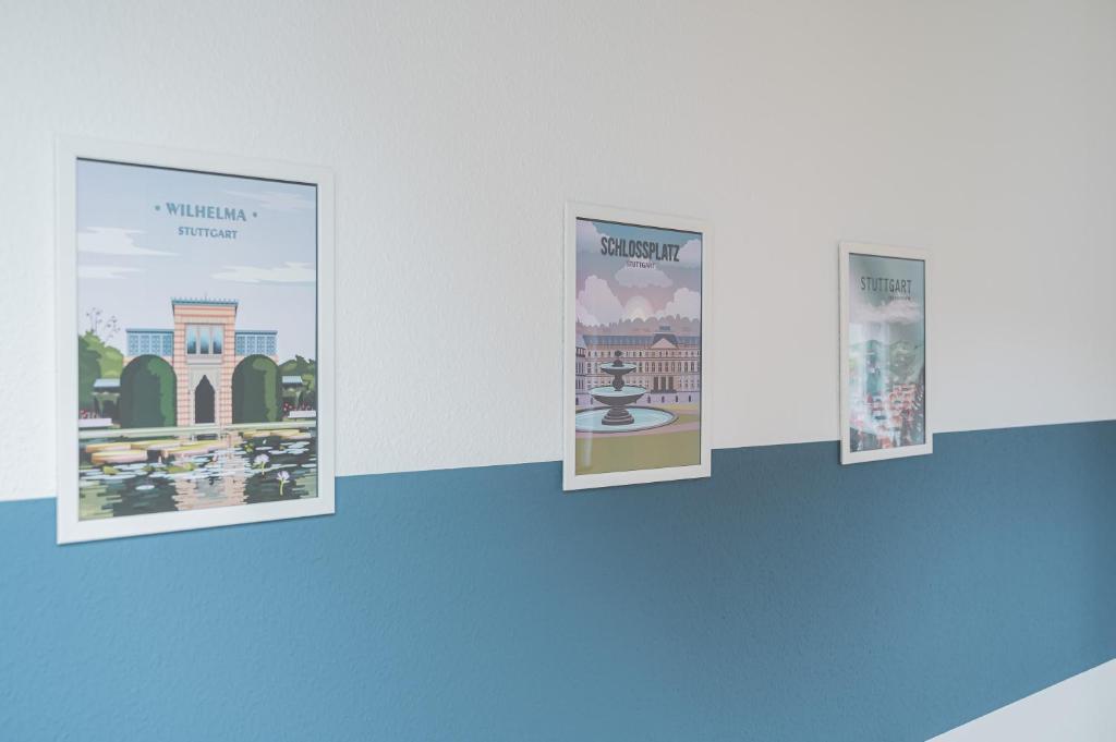 Fotografie z fotogalerie ubytování Design-Apartment - Küche - Balkon - Tiefgarage v destinaci Leinfelden-Echterdingen