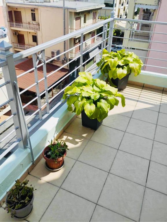 Balkón nebo terasa v ubytování Ρετιρέ με θέα