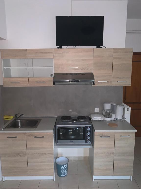 Kuchyň nebo kuchyňský kout v ubytování Nova marine 2
